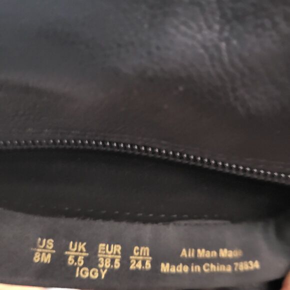 Zodiac Iggy Womens Wedge Tall Knee High Boots Side Zip Black size 8M - Picture 6 of 16